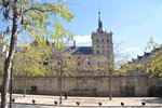 SAN LORENZO DE EL ESCORIAL (Provincia de Madrid), 01.10.2015, Blick auf einen Teil der Schloss- und Klosteranlage El Escorial, grter Renaissancebau der Welt und Weltkulturerbe der UNESCO