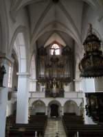Schlgl, Stiftskirche Maria Himmelfahrt, Orgel von 1634 (06.04.2013)