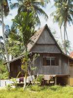 Traditionelles malay Holzhaus in Malacca (Melaka).