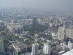 Am 14.01.2011 Blick vom Baiyoke Tower 2 auf Bangkok.