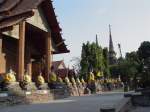 In Ayutthaya, der ehemaligen Knigsstadt des siamesischen Reiches, gibt es eine Menge antiker Tempelanlagen.