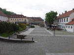 Hluboka nad Vltavou, Gebude am Hauptplatz Masarykova Namesti (26.05.2019)