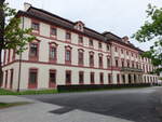 Hluboka nad Vltavou, Jagdschloss Ohrada am Sdufer des Fischteiches Munick rybnk, erbaut von 1708 bis 1713 durch Paul Ignaz Bayer (26.05.2019)
