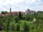 Cesky Krumlov/Krumau, Ausblick vom Latran Viertel auf das Schloss (26.05.2019)