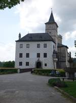 Romberk nad Vltavou, Burg, erbaut bis 1225 durch den Witigonen Witiko von Prčice und Blankenberg (26.05.2019)