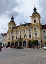 Pisek, Rathaus am Velke Namesti, erbaut im 18.