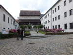 Pisek, Innenhof vom Schloss mit Prachenske Museum (25.05.2019)
