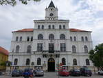 Netolice, Rathaus, Neorenaissancebau, erbaut 1869 von Josef Niklas (25.05.2019)