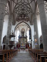 Prachatice, sptgotisches Netzgewlbe in der Pfarrkirche St.