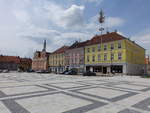 Sobeslav, historische Gebude am Hauptplatz Namesti Republiky (27.05.2019)