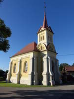 Zbraslavec / Braslawetz, neogotische Kapelle der Jungfrau Maria vom Karmel, erbaut von 1899 bis 1901 (01.08.2020)