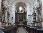 Straznice / Stranitz, barocker Hochaltar in der Maria Himmelfahrt Kirche (04.08.2020)