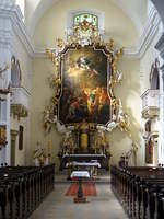 Bucovice/ Butschowitz, barocker Hochaltar in der Pfarrkirche Maria Himmelfahrt (31.05.2019)