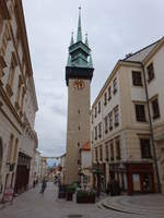 Znojmo, 80 Meter hoher Rathausturm, erbaut 1445 (29.05.2019)