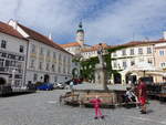 Mikulov/ Nikolsburg, Pomonabrunnen am Hauptplatz (31.05.2019)