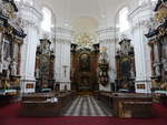 Veseli nad Moravou / Wessely an der March, barocker Innenraum der Schutzengelkirche (04.08.2020)