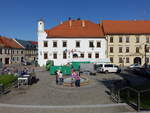 Slavkov u Brna/ Austerlitz, Rathaus von 1532 am Palackeho Namesti (31.05.2019)