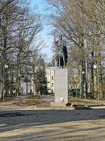 Reiterfigur an der Badsodener Promenade am 24.