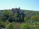Elbogen (Loket), die Burg hoch über der Stadt, wurde 1234 erstmals urkundlich erwähnt, ist frei zugänglich, April 2007