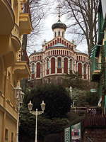 Die russisch-orthodoxe Kirche des Heiligen Wladimir in Marienbad am 21.