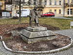 Goethe Figur in Marienbad – das Denkmal gesehen am 27.