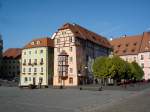 Eger (Cheb), das  Egerer Stckl , eine sptgotische Husergruppe auf dem Marktplatz, Okt.2006