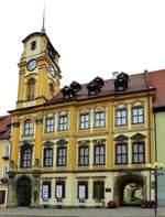 Eger (Cheb), das barocke Rathaus, erbaut 1723-27, Aug.2014