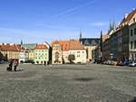 Unterer Marktplatz in Cheb (Eger) am 17.