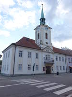Kostelec nad Orlici / Adlerkosteletz, Rathaus von 1574 am Palackeho Namesti (30.06.2020)