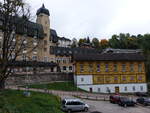 Janske Lazne / Johannisbad, altes Schulhaus in der Lazenska Strae (29.09.2019)