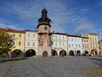 Hostinne / Arnau, Renaissance Rathaus, erbaut von 1570 bis 1600 durch C.