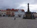 Dvur Kralove nad Labem / Kniginhof an der Elbe, Dreifaltigkeitssule am Masarykovo Namesti (30.09.2019)