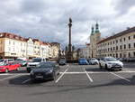 Hradec Kralove / Kniggrtz, Velke Namesti mit Jesuitenkirche St.