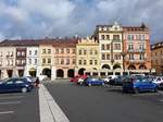 Hradec Kralove / Kniggrtz, Gebude am Hauptplatz Velke Namesti (30.09.2019)