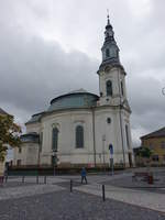 Novy Bor / Haida, Pfarrkirche Maria Himmelfahrt, erbaut von 1786 bis 1788 vom Baumeister Johann Wenzel Kosch (27.09.2019)