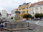 Ceska Lipa / Bhmisch Leipa, Stadtbrunnen am Hauptplatz T.