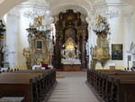 Pribor / Freiberg in Mhren, barocke Altre und Kanzel in der Pfarrkirche St.