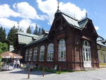 Karlova Studanka / Bad Karlsbrunn, historische Trinkhalle (01.07.2020)