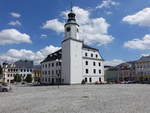Rymarov / Rmerstadt, Rathaus am Namesti Miru, erbaut 1808 (01.07.2020)