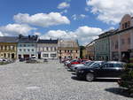 Rymarov / Rmerstadt, Gebude am Hauptplatz Namesti Miru (01.07.2020)