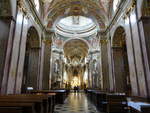 Svaty Kopecek / Heiligenberg, Innenraum der Basilika Maria Heimsuchung, Hochaltar von Baldassare Fontana, Statuen von Franz Zrn, Altargemlde von  Johann Spillenberg, Johann Christoph