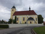 Osek nad Becvou / Ossek, Pfarrkirche zur Kreuzerhöhung, erbaut bis 1791 (03.08.2020)