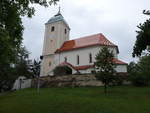 Plumlov / Plumenau, Dreifaltigkeitskirche, erbaut bis 1555 (03.08.2020)