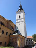 Moravska Trebova / Mhrisch-Trbau, Pfarrkirche Maria Himmelfahrt, erbaut ab 1726 (01.08.2020)