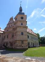 Cervene Porici/ Kronporitschen, Renaissanceschloss, erbaut bis 1611 durch Nikolaus Schtz von Drahenitz, barocker Umbau 1765 durch den Baumeister Anton Johann Kunz (02.06.2019)