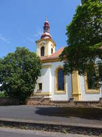 Rabstejn nad Strelou, barocke Sieben-Schmerzen-Kirche, erbaut nach Plnen von Anselmo Lurago (06.07.2019)