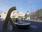 Pilsen, Brunnen am Hauptplatz Namesti Republiky (26.06.2020)