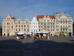 Pilsen, historische Gebude am Hauptplatz Namesti Republiky (26.06.2020)