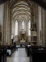 Usti nad Labem / Aussig, sptgotischer Innenraum der Maria Himmelfahrt Kirche (27.09.2019)