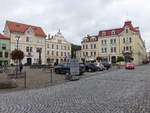 Ceska Kamenice / Bhmisch Kamnitz, Huser am Hauptplatz Namesti Miru (27.09.2019)